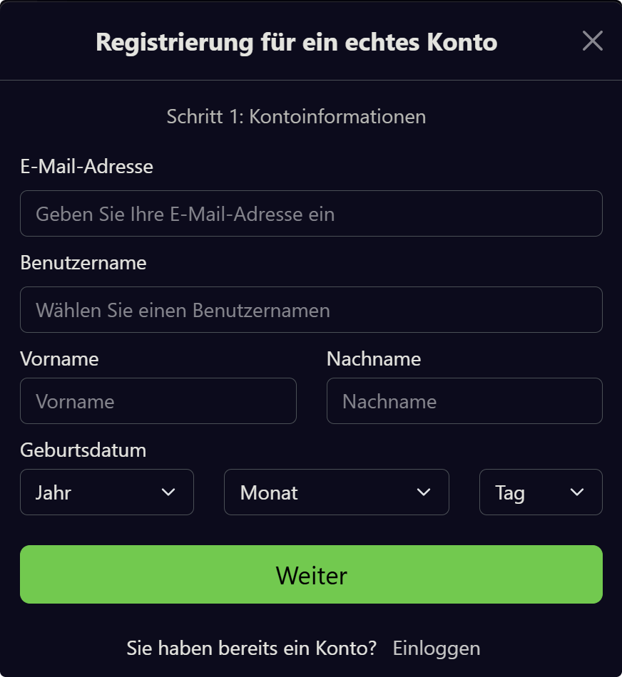 registrierung